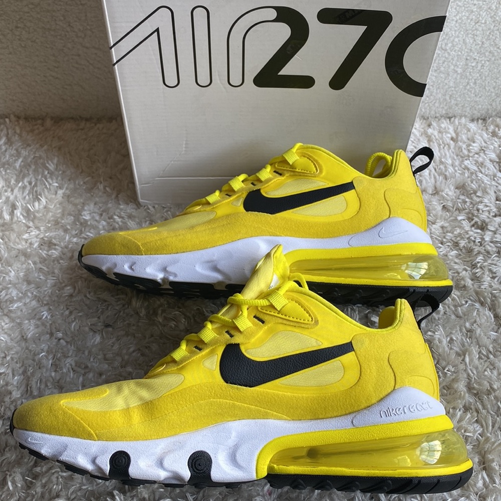Opti Yellow/Black Nike Air 270 React - Women Size 9